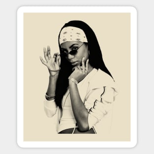 Aaliyah // Vintage Style Magnet